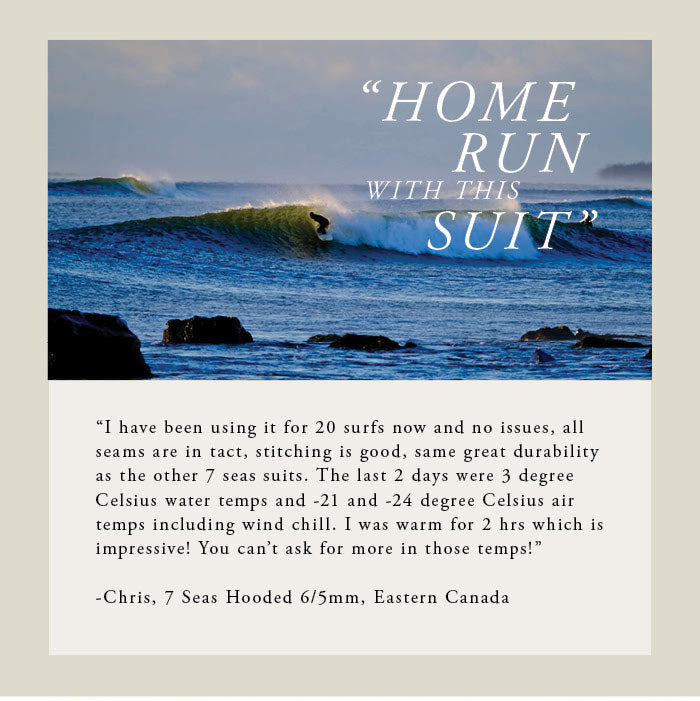 Vissla 7 SEAS 6/5mm Men's Hooded Full Wetsuit - Black with Blue Liner for Surfing, Diving & Cold Water Activities