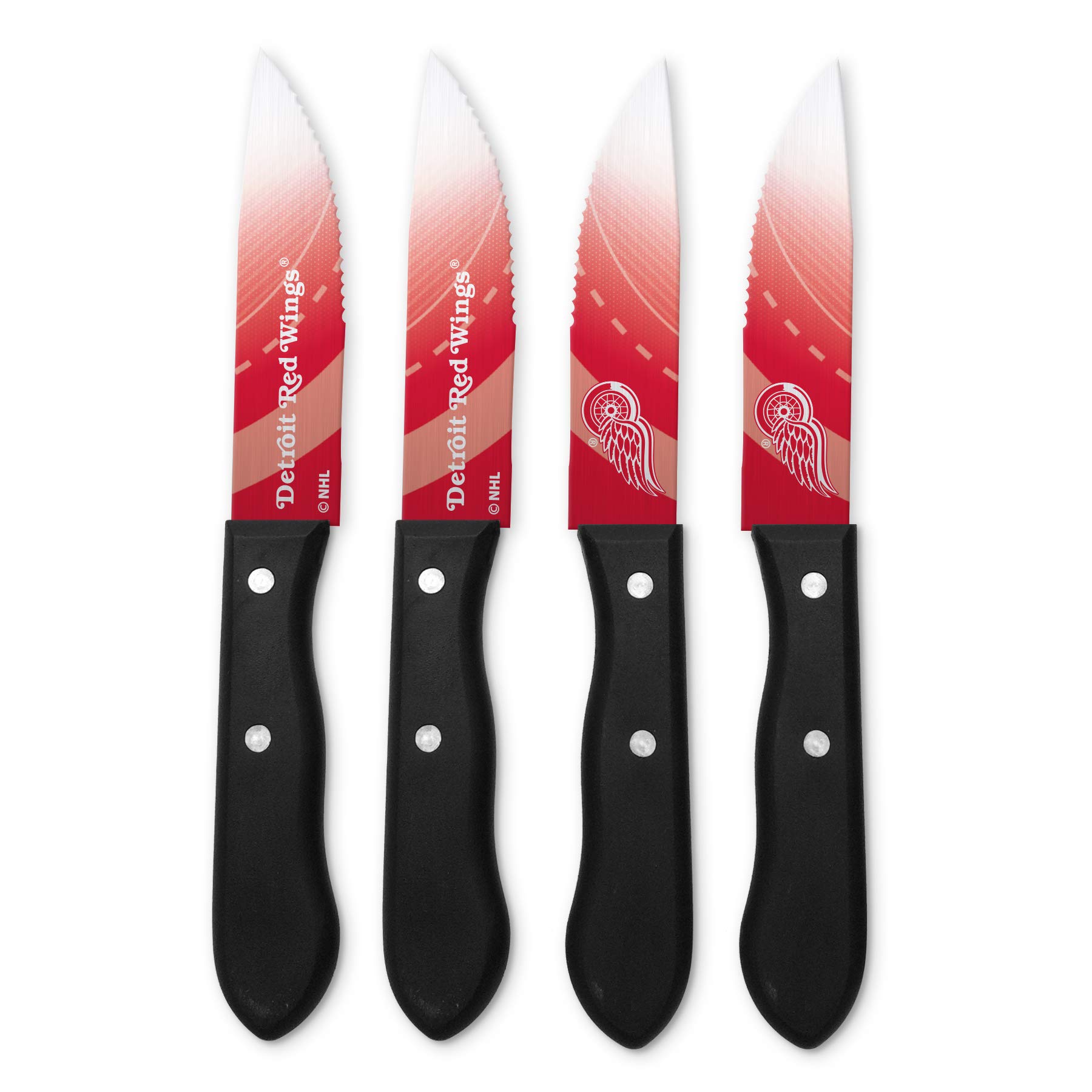 Premium NHL-Themed Steak Knives Set - Unisex Stainless Steel Steak Knives for Meat Cutting - Perfect for Game Nights, BBQ Parties & Sports Fans Gifts