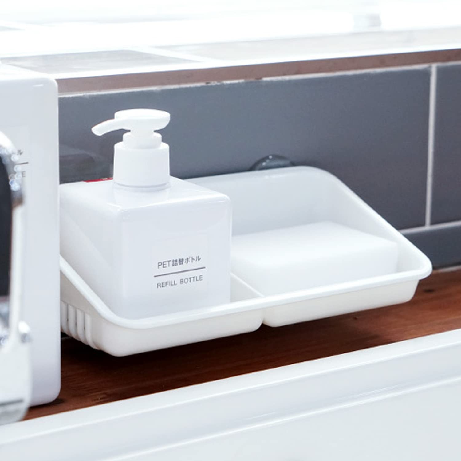 Carrotez Kitchen Sink Sponge Holder - Sink Caddy Organizer with Strong Suction for Sponges, Scrubbers & Soap | Space-Saving Storage for Kitchen & Bathroom Sink | Perfect for Dishwashing & Cleaning Tasks