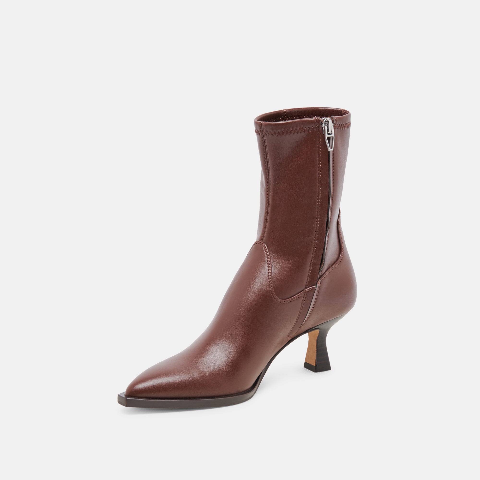 ARYA BOOTS Chocolate Brown Leather Ankle Boots for Women - Stylish & Comfortable for Fall, Winter & Everyday Wear
