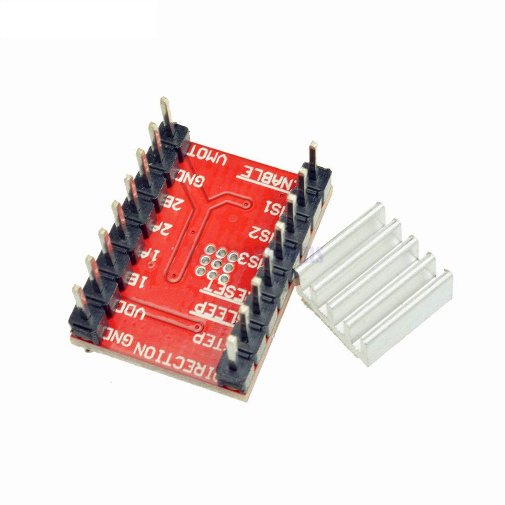 5Pcs A4988 Stepper Motor Driver Board Module with Heatsink - Compatible with Arduino, Reprap, and 3D Printers - Perfect for DIY Robotics, CNC Machines, and 3D Printing Projects