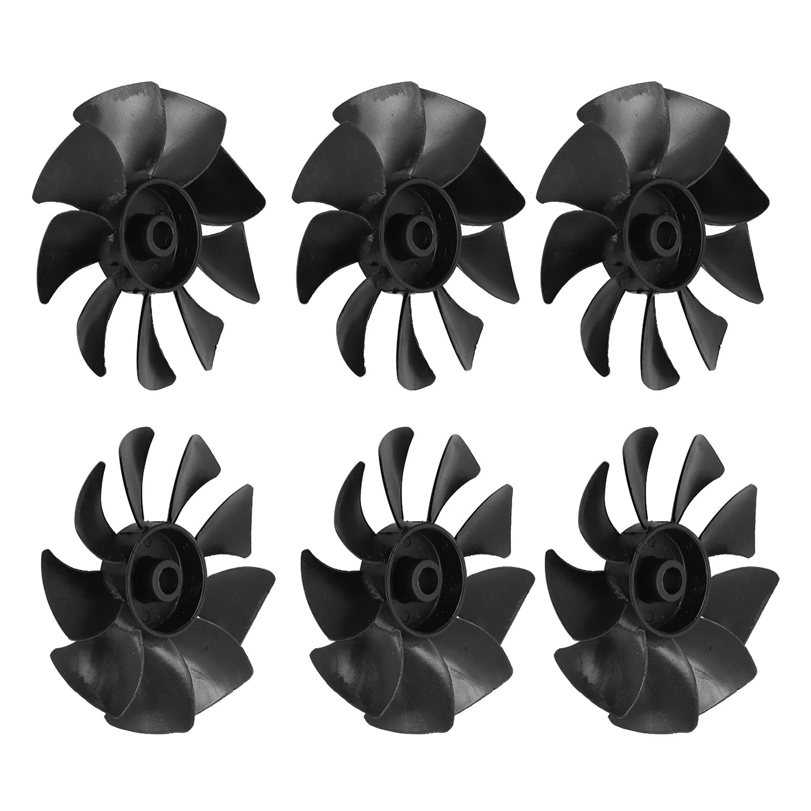 Low Noise ABS Motor Blades - 3D Curved Propeller Replacement Fan for Air Compressor Pumps | Durable Cooling Accessories for Workshop & Industrial Use