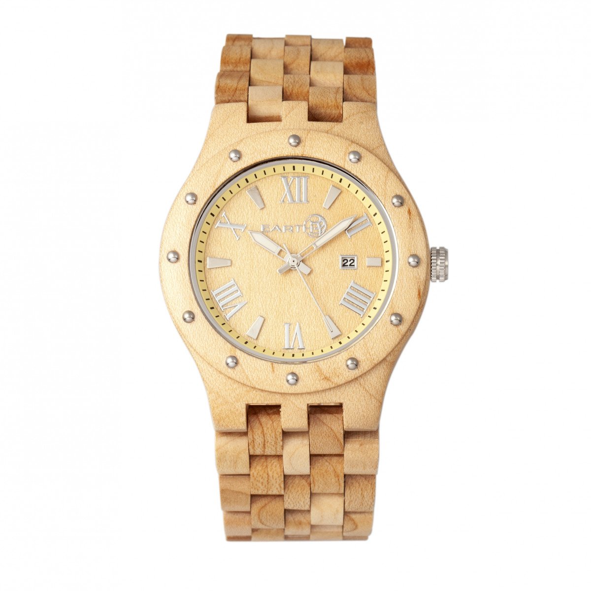 EARTH WOOD Inyo Quartz Eco Friendly Wooden Bracelet Watch with Date Display - Perfect for Outdoor Adventures, Casual Wear & Sustainable Fashion