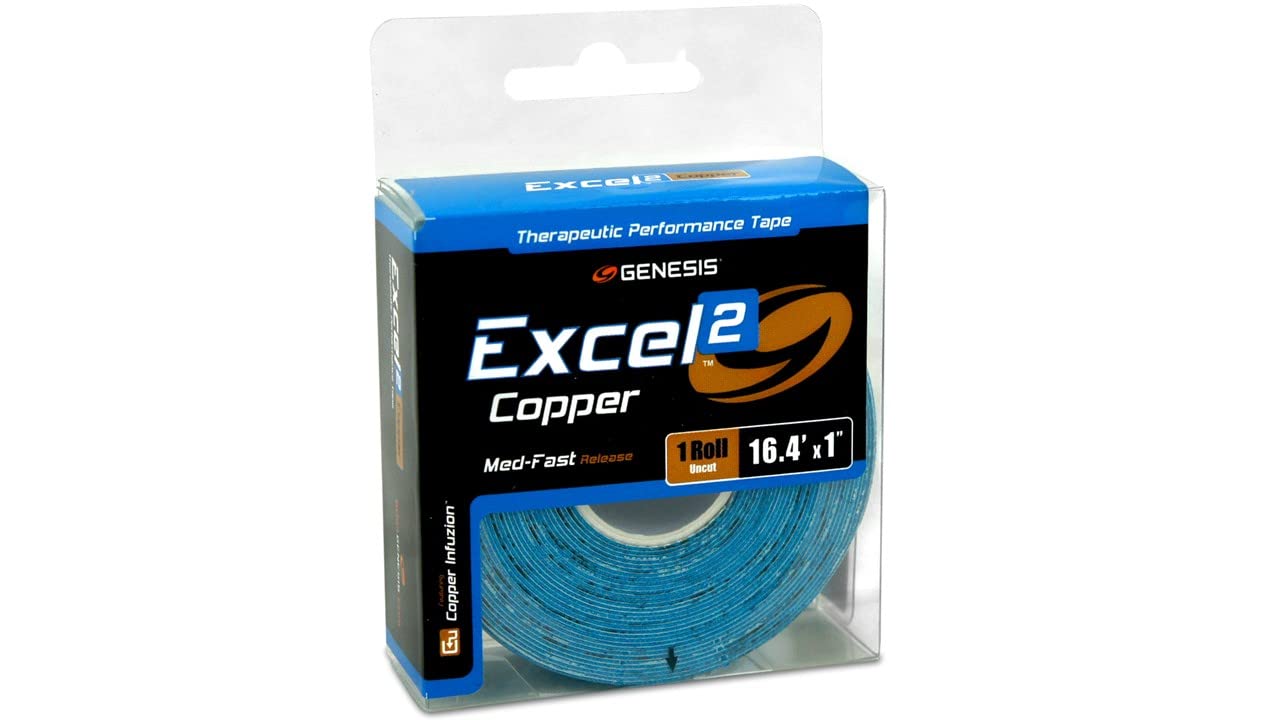 Genesis Bowling Excel Copper Performance Tape Roll - Blue | High Grip Bowling Accessory for Enhanced Performance | Perfect for League Play & Practice Sessions