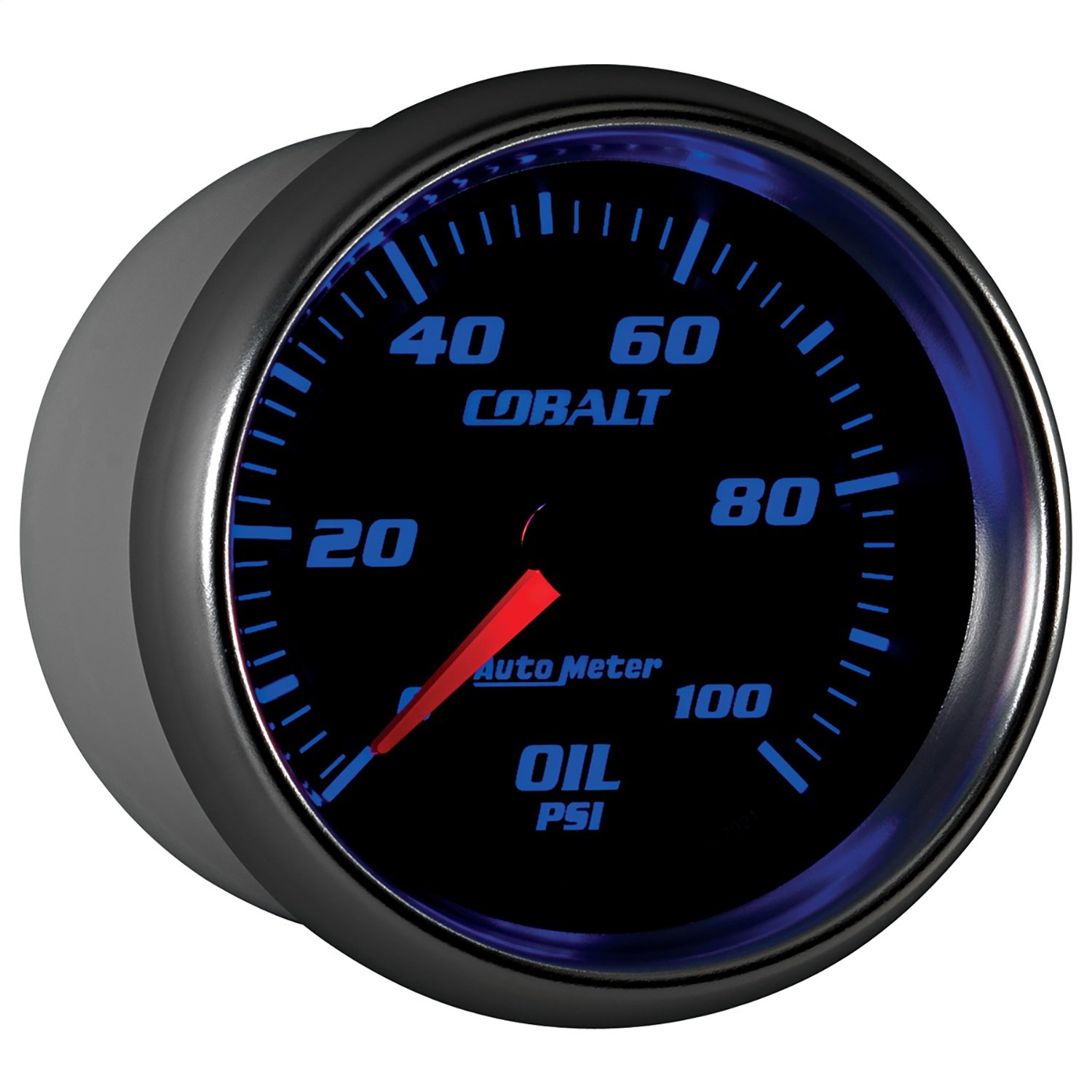 Auto Meter 7921 Cobalt Mechanical Oil Pressure Gauge - 0-100 PSI, 2-1/16