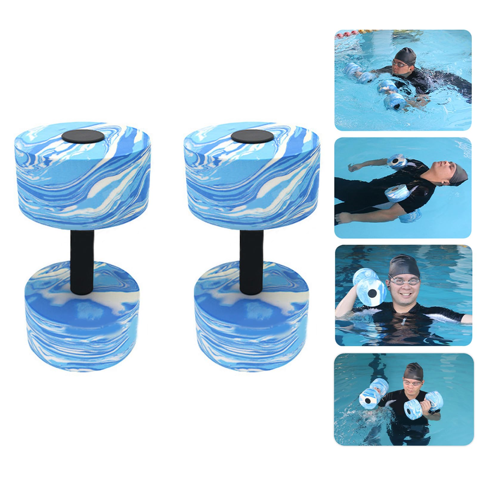 High-Density Foam Dumbbells for Water Aerobics & Fitness Training – Perfect for Pool Workouts, Aqua Gym, and Home Exercise