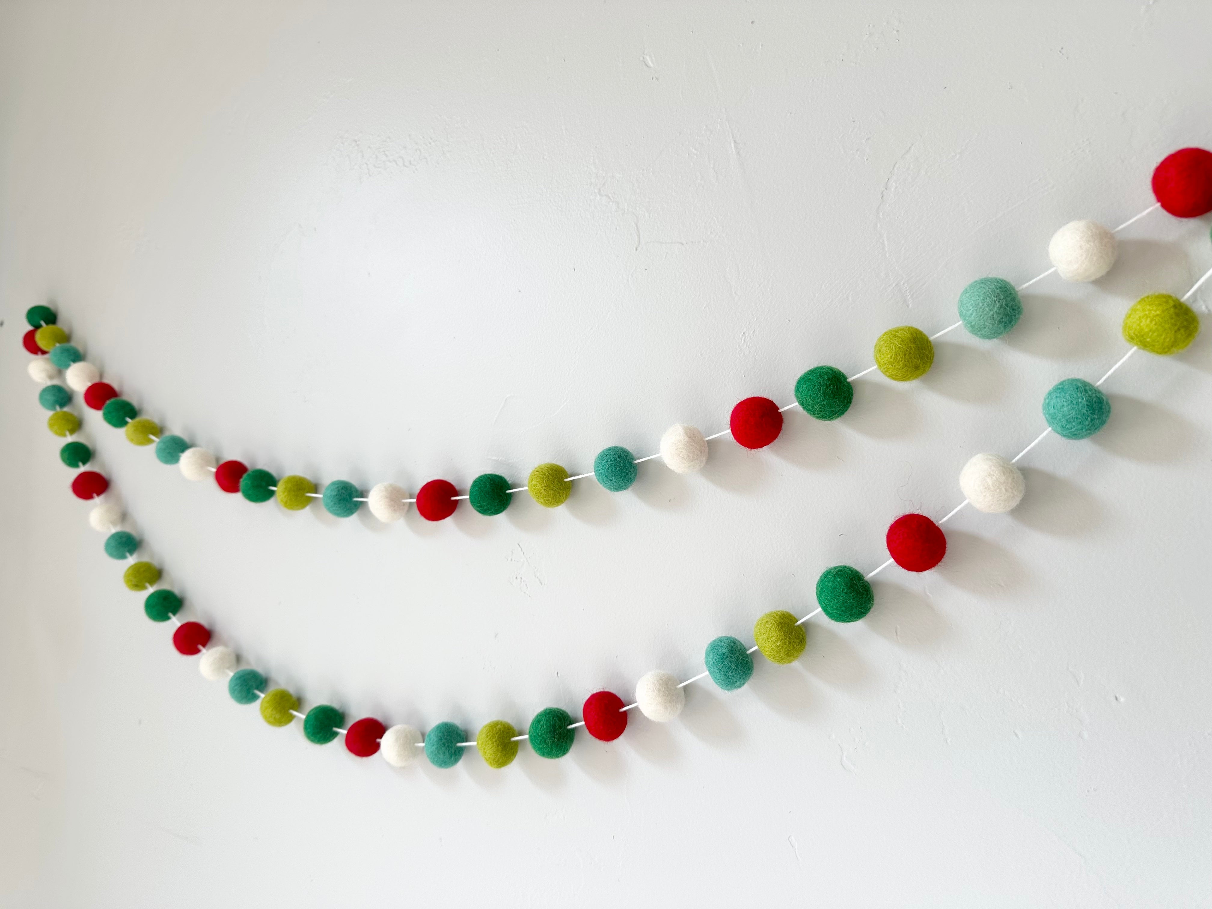 Whimsical Christmas Garland Decor - Festive Holiday Home Decorations for Tree, Mantel & Staircase
