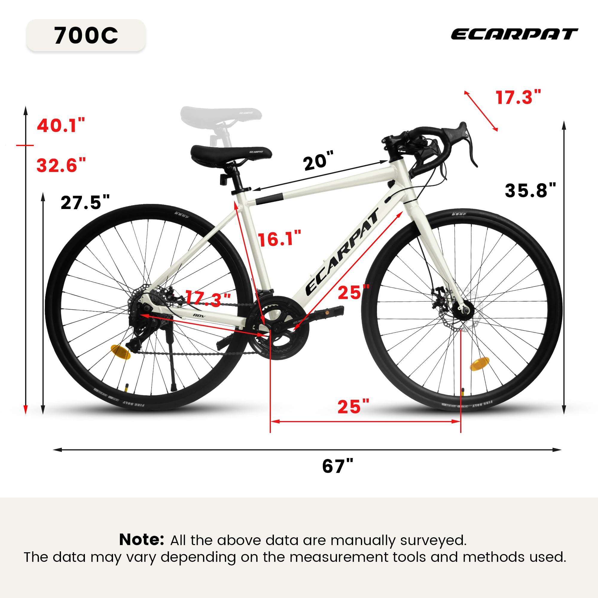 **700C Hybrid Road Bike for Men & Women - 16/21/24 Speed Aluminum/Steel Frame Commuter Bike - Perfect for City Riding, School & Work - Great Christmas & New Year Gift**    *(Use Case: Ideal for daily commuting, weekend rides, fitness training, and urban adventures.)*