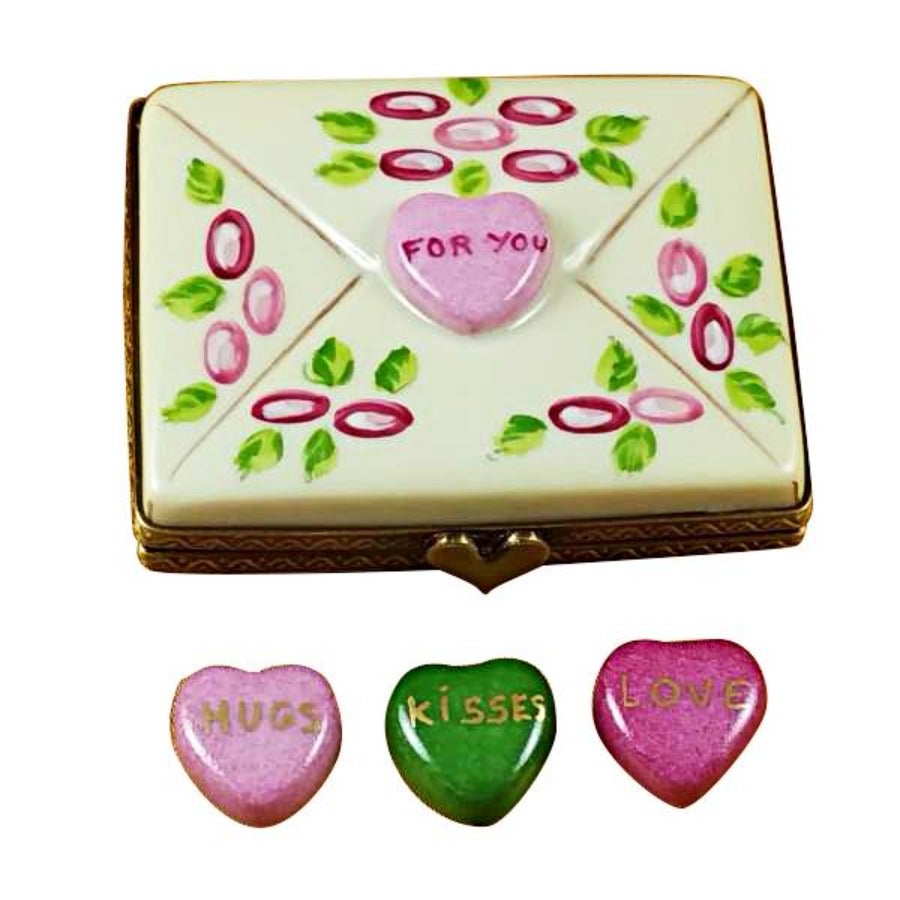 Valentine's Day Envelope - Elegant Limoges Box for Love Letters & Gifts | Perfect for Romantic Surprises, Wedding Proposals & Anniversary Presents