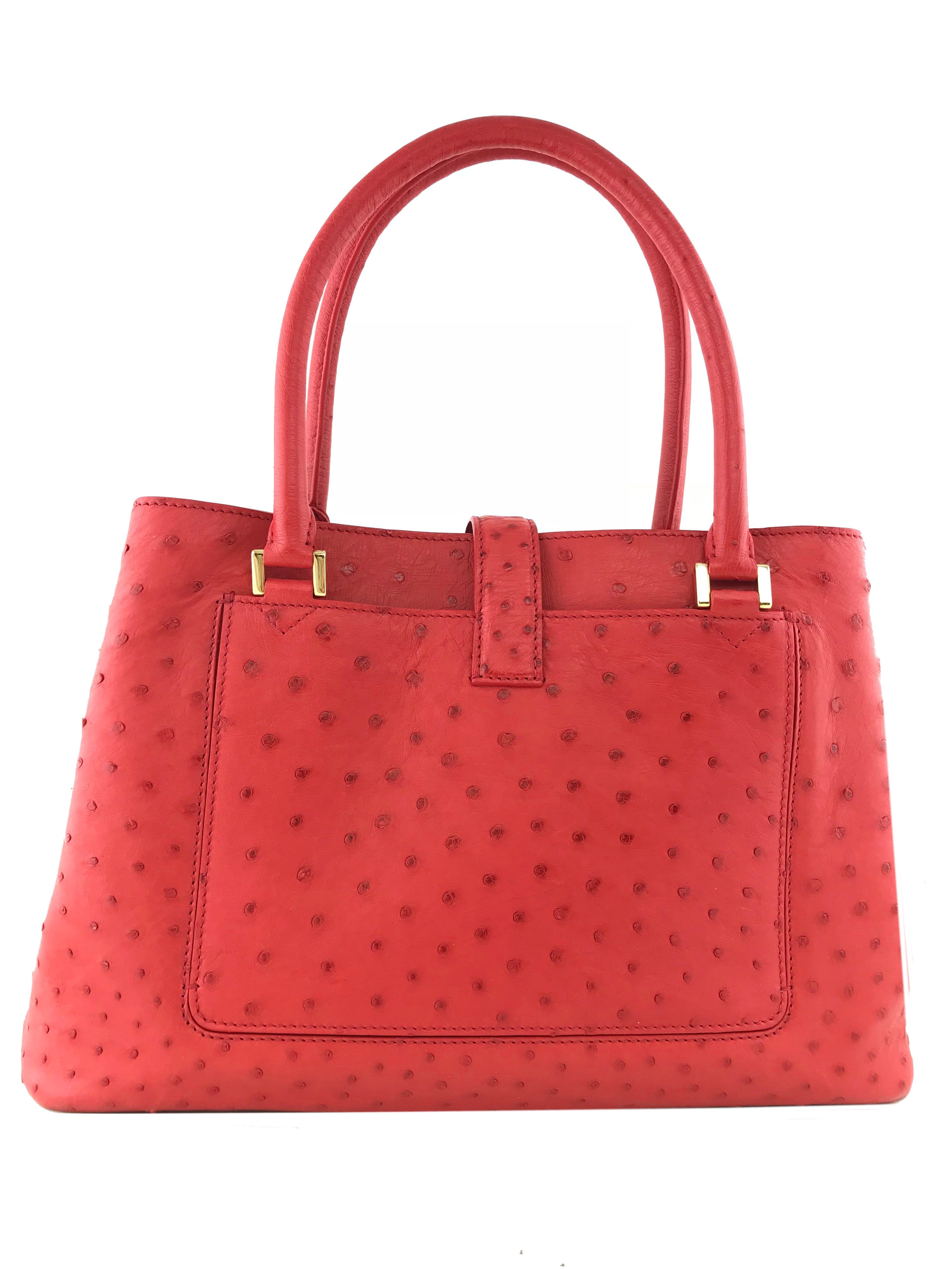 Luxury Loro Piana Ostrich Leather Bellevue Handbag for Women - Elegant Designer Tote for Work, Travel & Special Occasions