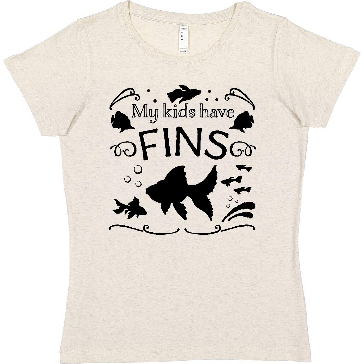 My Kids Have Fins Fish Family T-Shirt for Women - Pet Lovers & Beach Wear