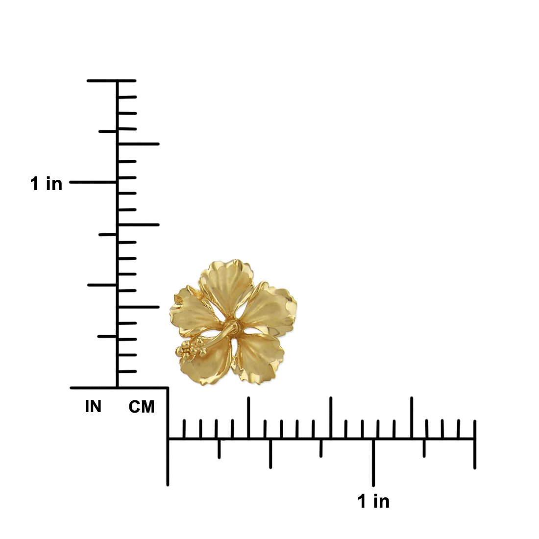 Sterling Silver 5/8 Inch Hibiscus Stud Earrings for Women - Hawaiian Flower Jewelry - Perfect for Beach Vacations, Summer Outfits & Tropical Parties
