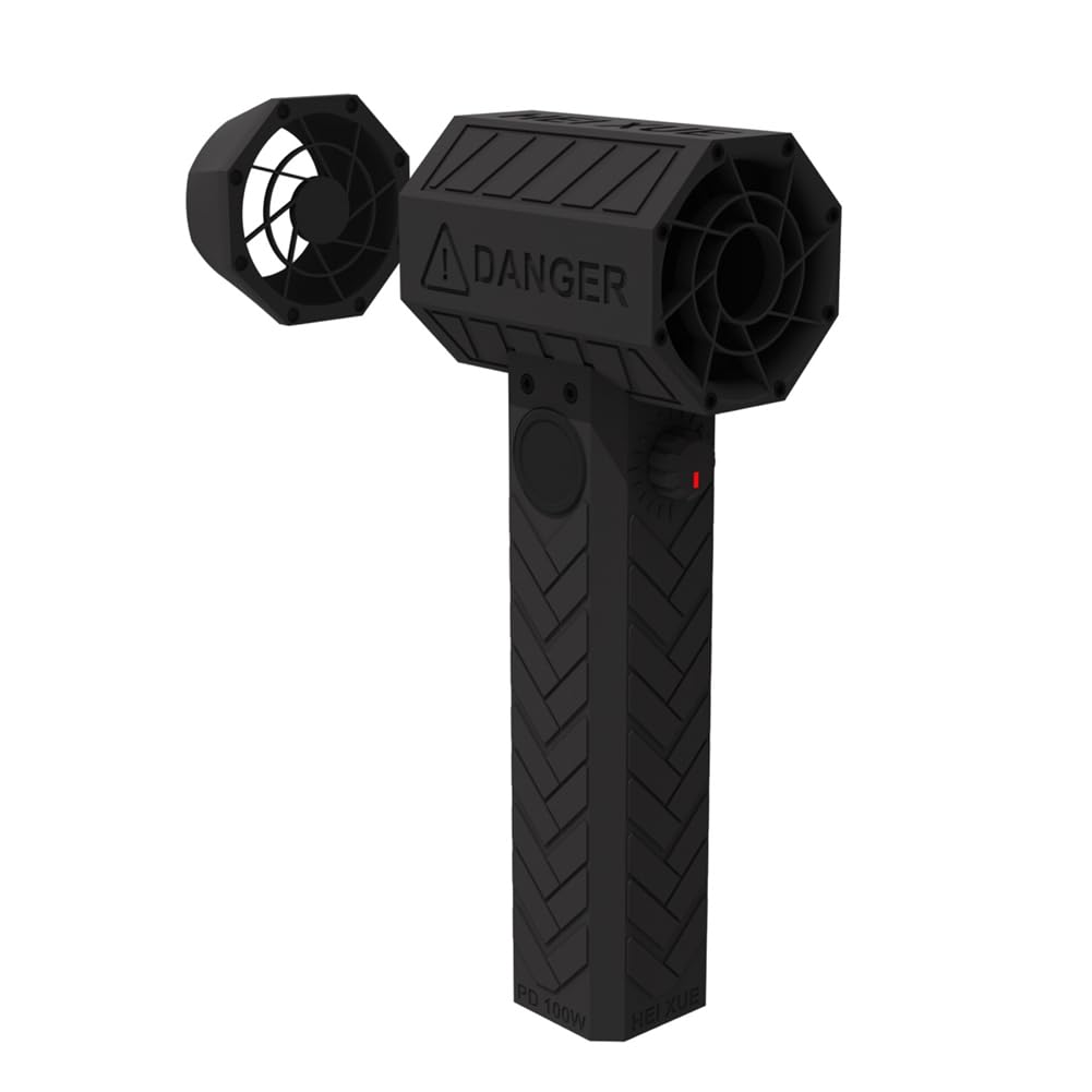 Turbo Jet Fan XL - 64 Channel High-Speed Fan with 140,000 RPM & 1500g Thrust | Stepless Speed Adjustment | Car Dryer & Workshop Blower | US Plug (110V) for Auto Detailing, Industrial Cleaning & Quick Drying