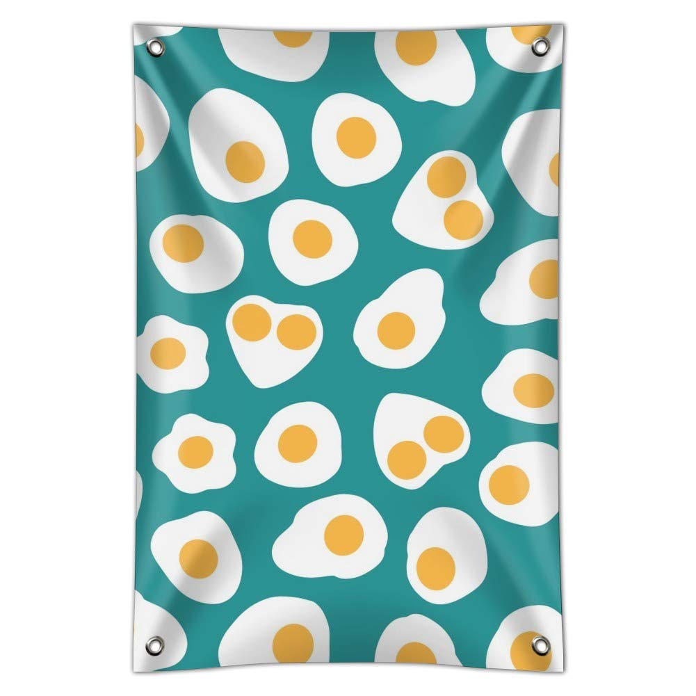Sunny Side Eggs Pattern Sign for Home & Office Decor