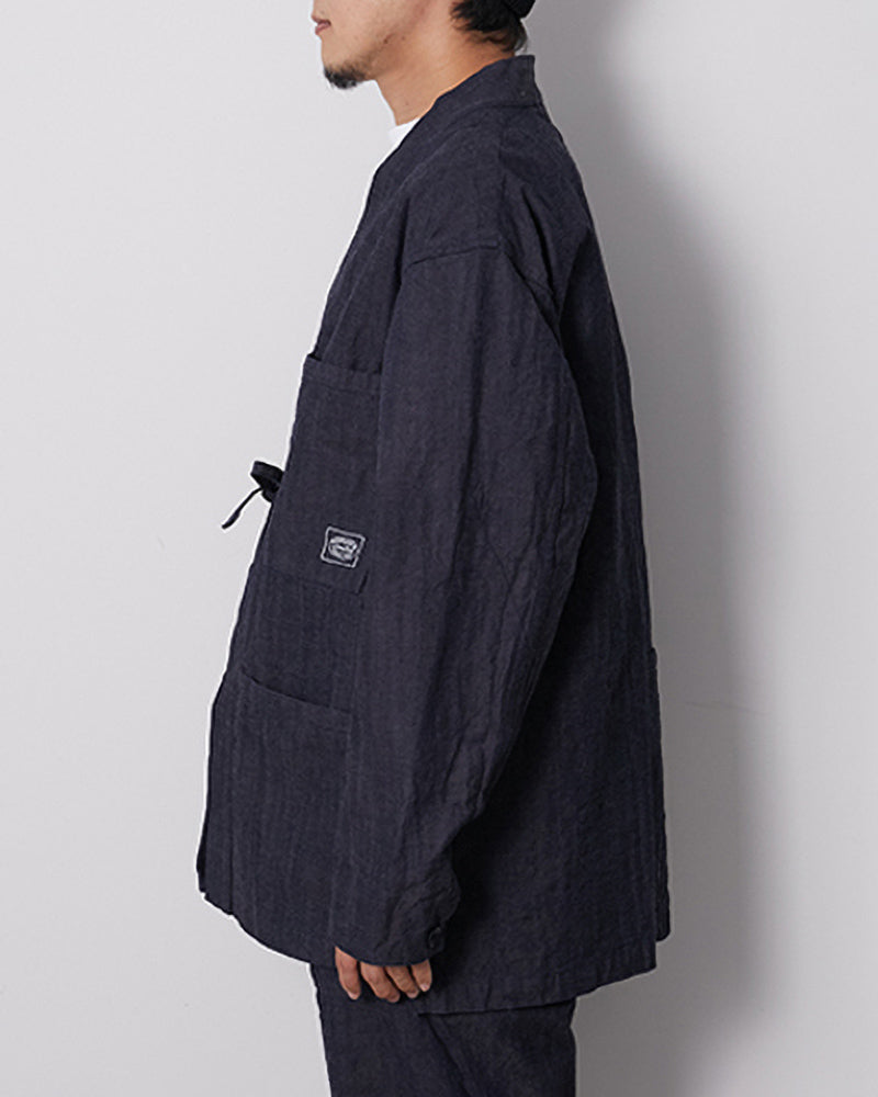 Premium NORAGI Work Jacket - Japanese Style Cotton Kimono Jacket for Men & Women - Comfortable Lightweight Outerwear for Casual Wear, Street Fashion & Workwear