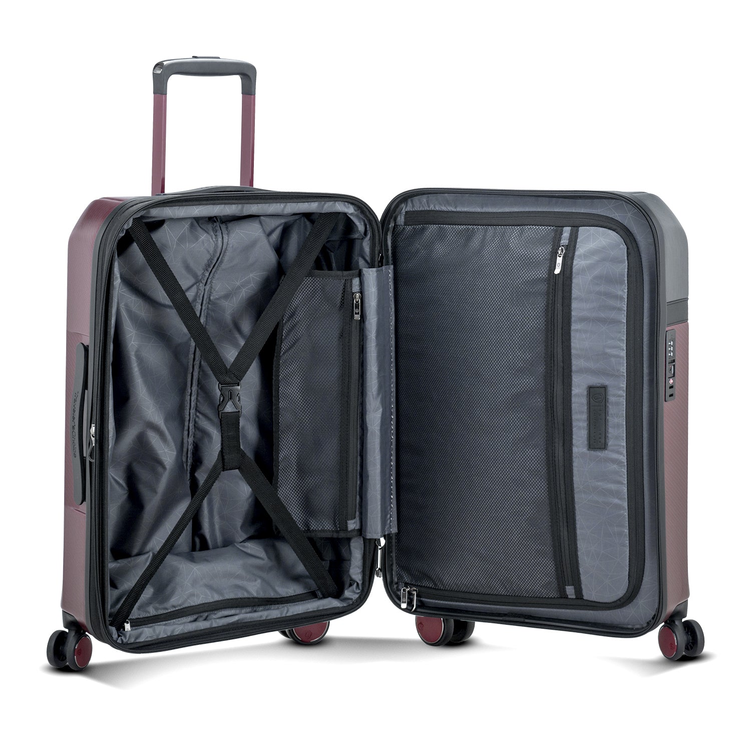 Vulkan 3-Piece Expandable Luggage Set with Spinner Wheels - Lightweight Durable Suitcase for Travel, Business Trips & Family Vacations