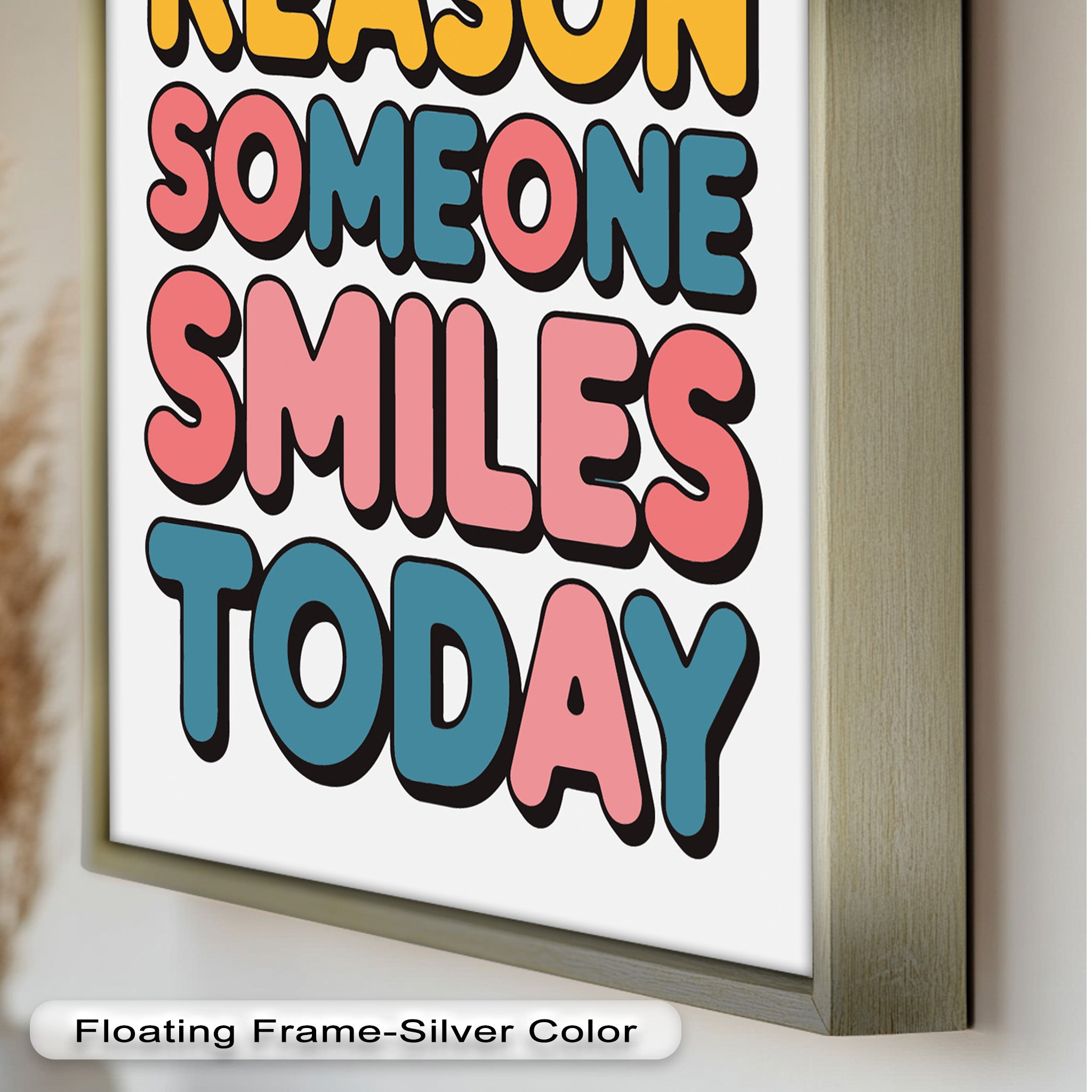 Be the Reason Someone Smiles - Handmade Oil Painting Wall Art for Living Room, Bedroom & Office Decor | Unique Gift Idea for Home & Holidays