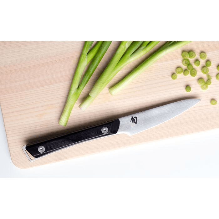 Shun Kazahana 3.5-inch Paring Knife - Premium Japanese Stainless Steel Kitchen Knife for Precise Peeling, Slicing & Garnishing - Perfect for Fruits, Vegetables & Detailed Culinary Work