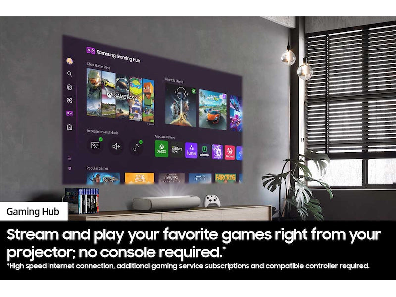 Samsung Class The Premiere 4K UHD Smart Laser Projector - Home Theater, Gaming & Outdoor Movie Nights