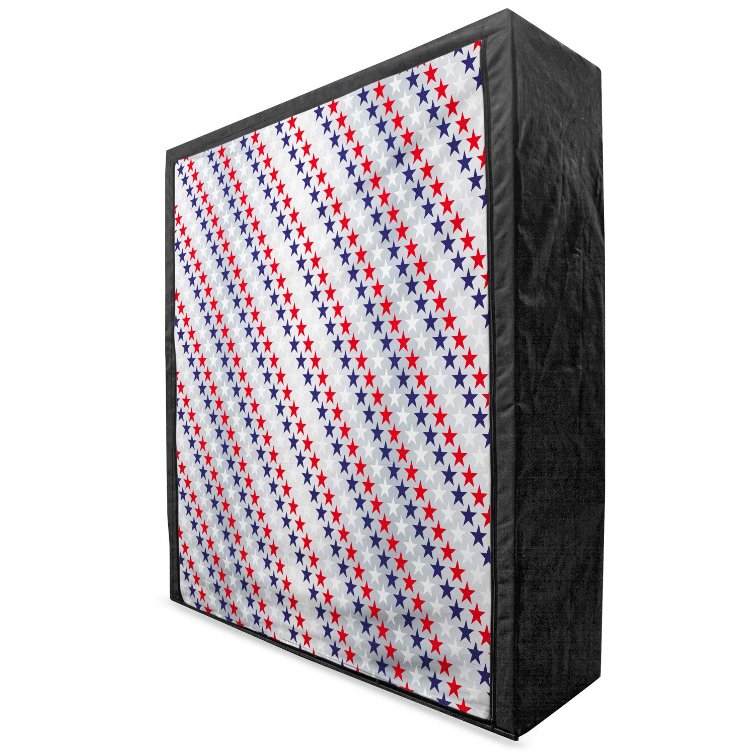 Ambesonne USA Portable Fabric Wardrobe Closet with Shelves - 59