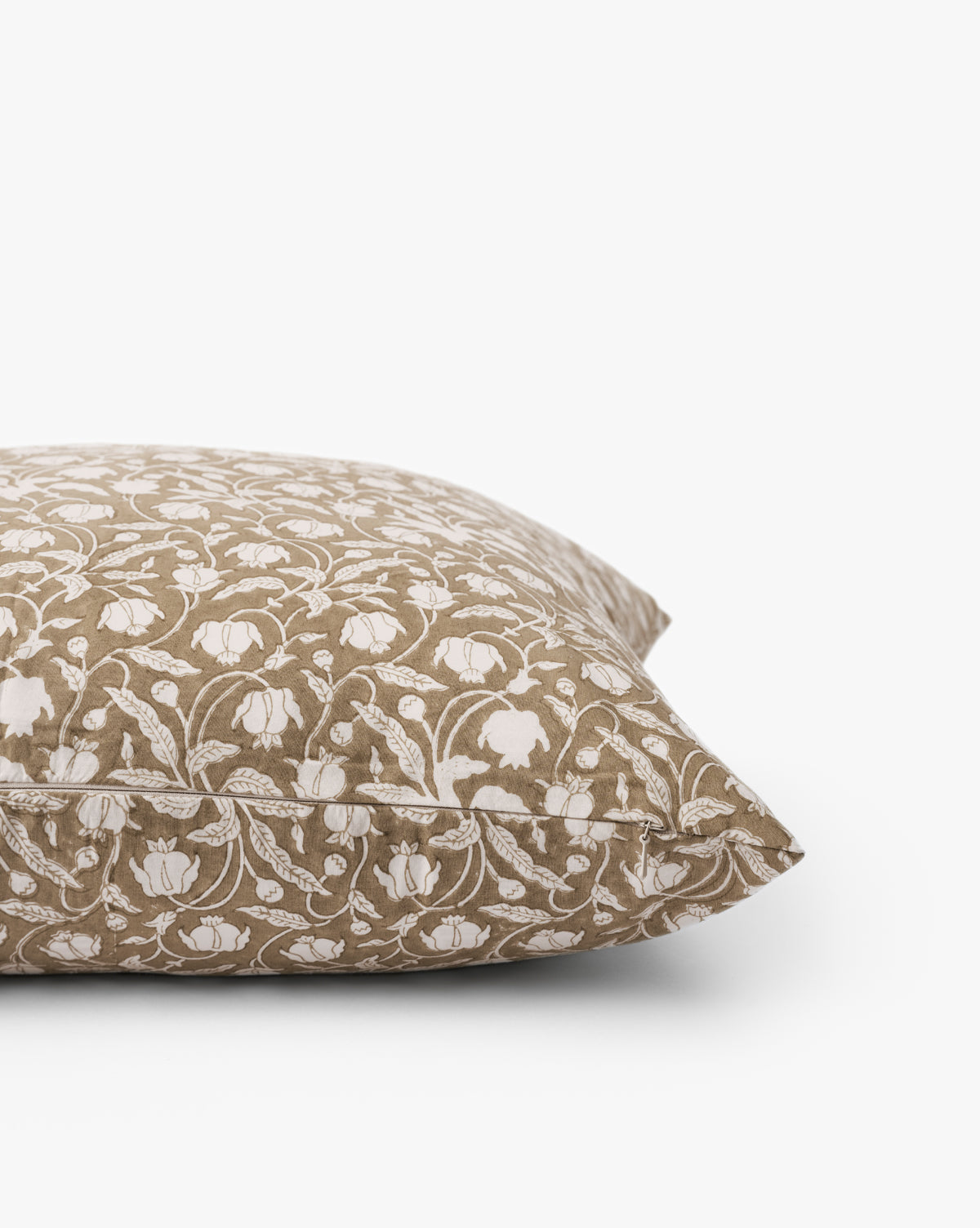Ravenna Block Print Pillow Cover - Handmade Cotton Decorative Throw Pillow Case for Sofa, Bed, Couch - Boho Home Decor & Living Room Accent