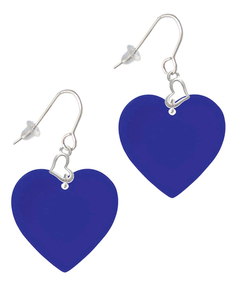 Delight Acrylic Heart French Earrings - Perfect for Gifts & Parties