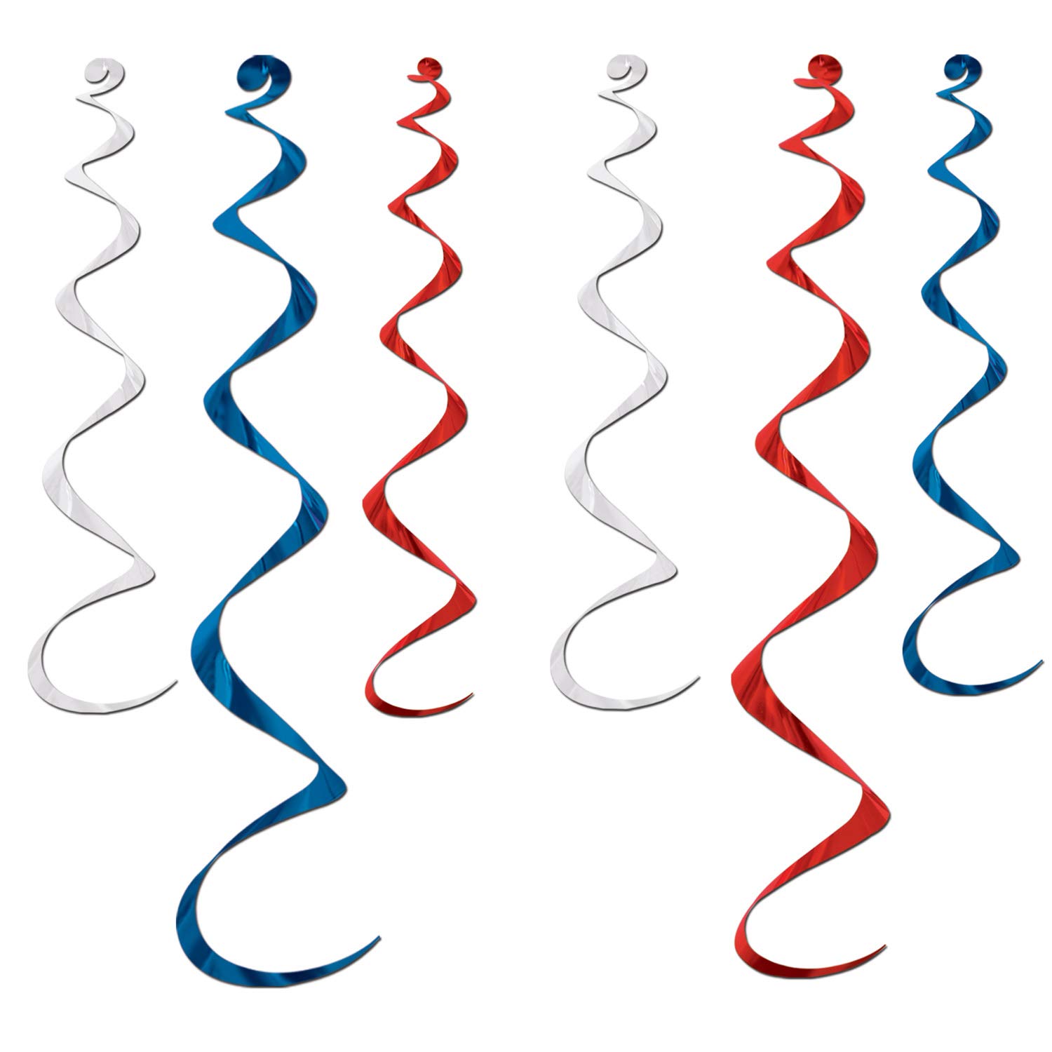 Twirly Whirlys Patriotic Spinning Toys - Red, White & Blue Colorful Whirligigs for Kids Outdoor Play, Garden Decor & 4th of July Celebrations