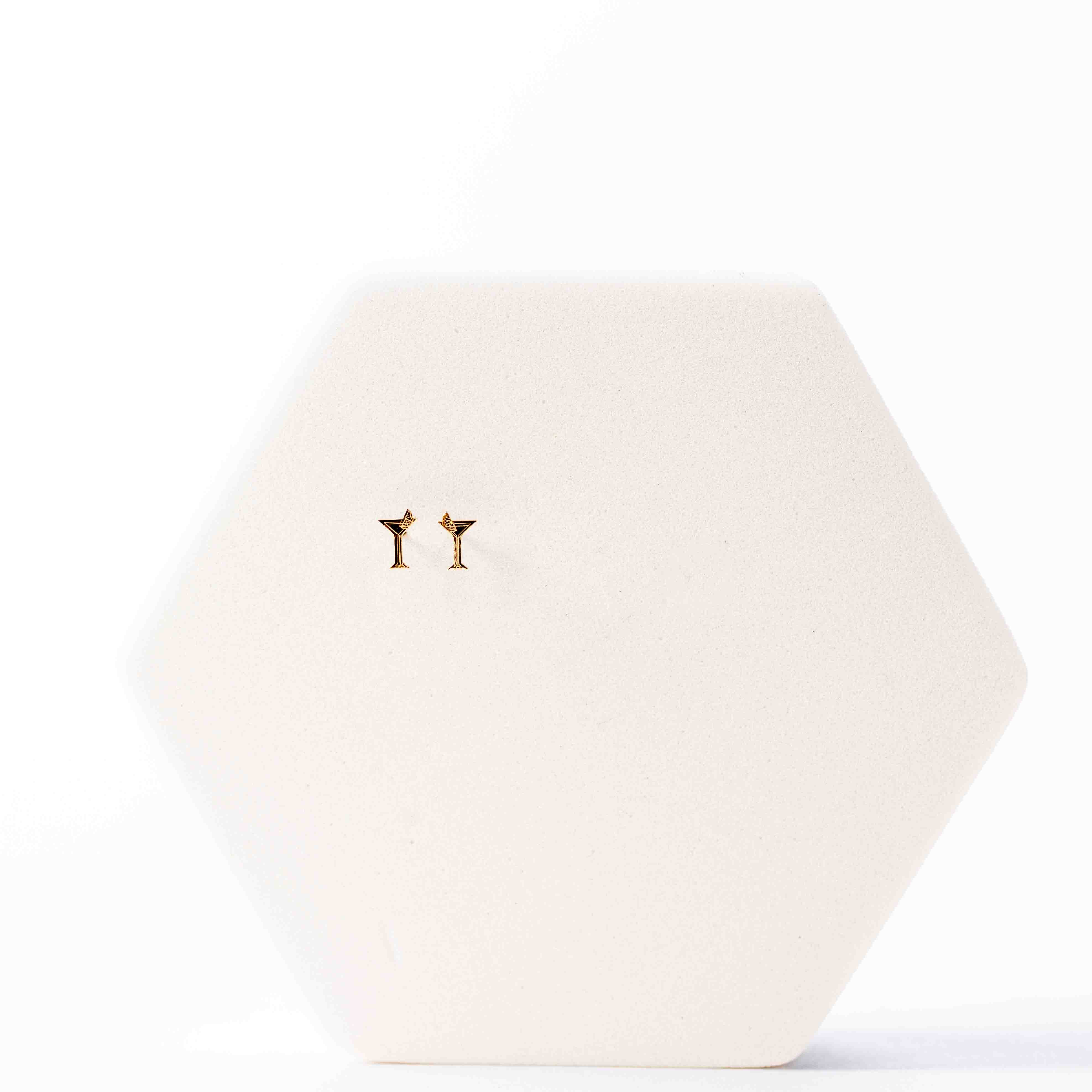 Elegant Martini Stud Earrings for Women - Dainty Cocktail Party Jewelry - Perfect for Night Out, Date Night & Special Occasions