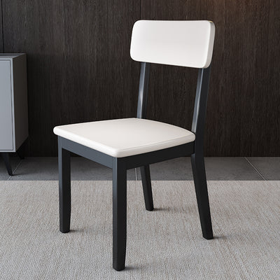 White + black solid wood