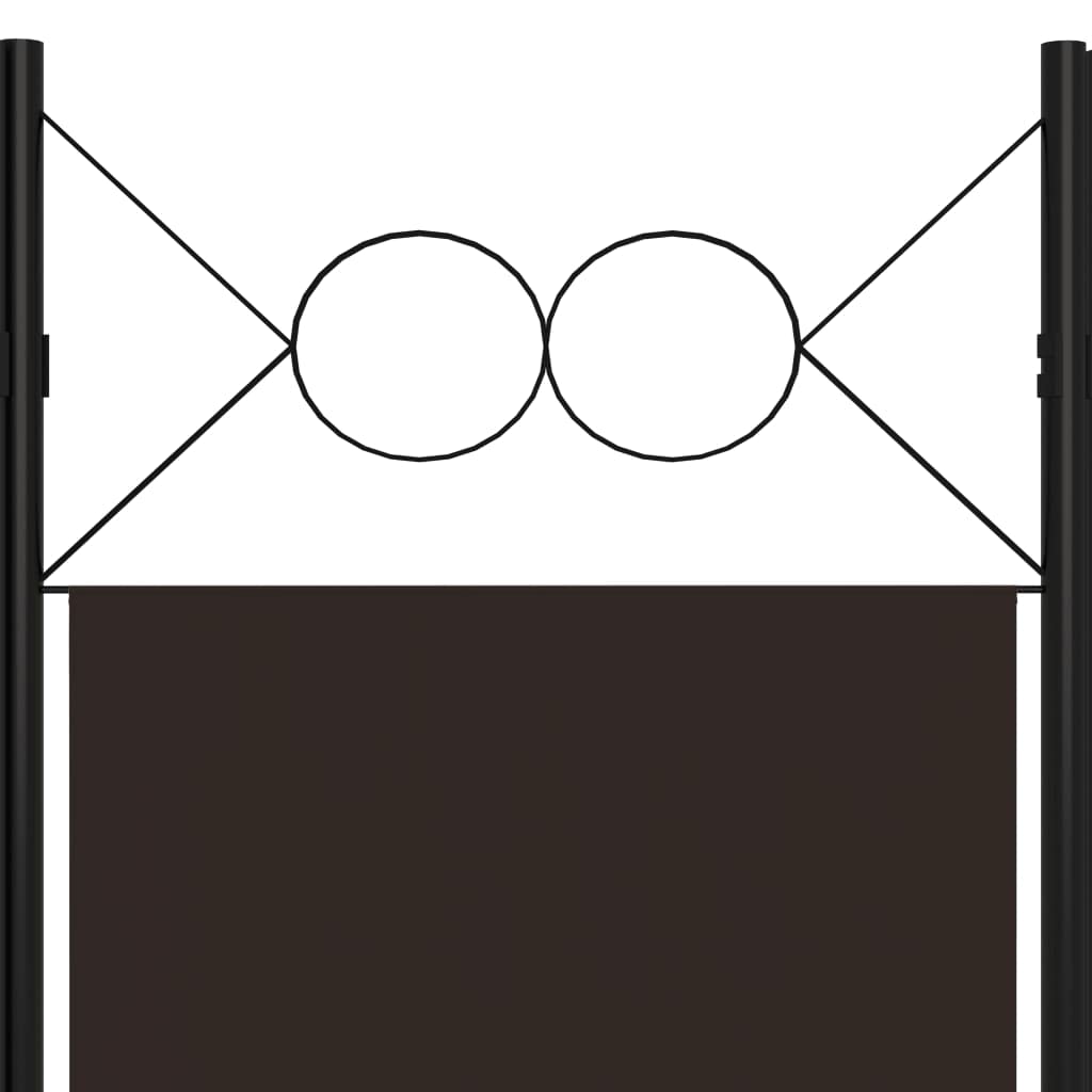 4-Panel Folding Room Divider Screen - 63