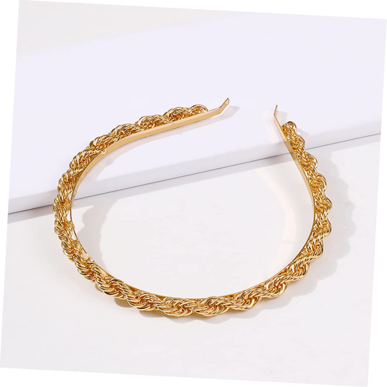 Minkissy Metal Hair Headband for Women - Elegant Chain Bridal Accessory for Daily Wear