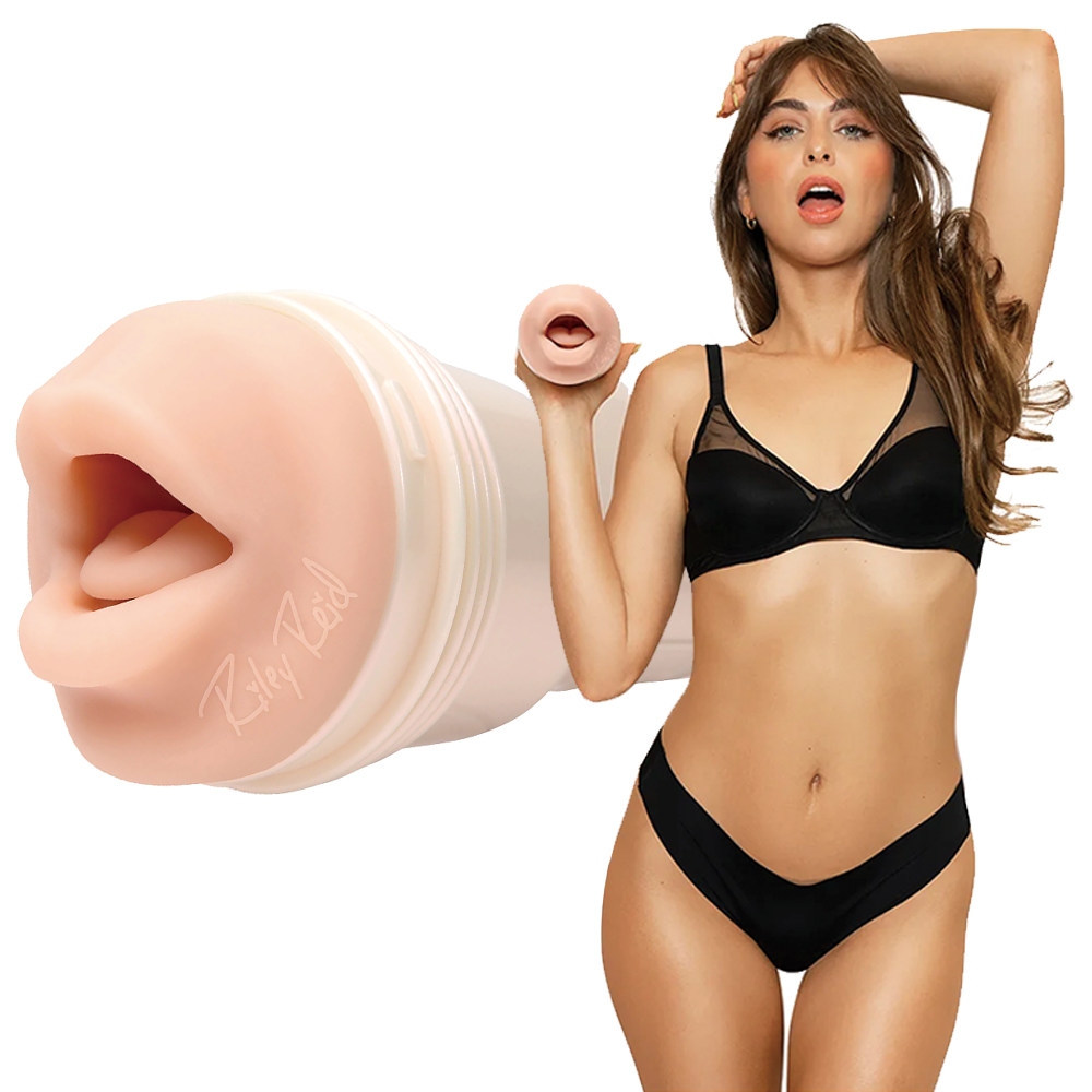 Riley Reid Fleshlight Insomnia Mouth Male Masturbator - Realistic Oral Sex Toy for Men, Discreet & Easy to Clean - Perfect for Solo Play & Couples Fun