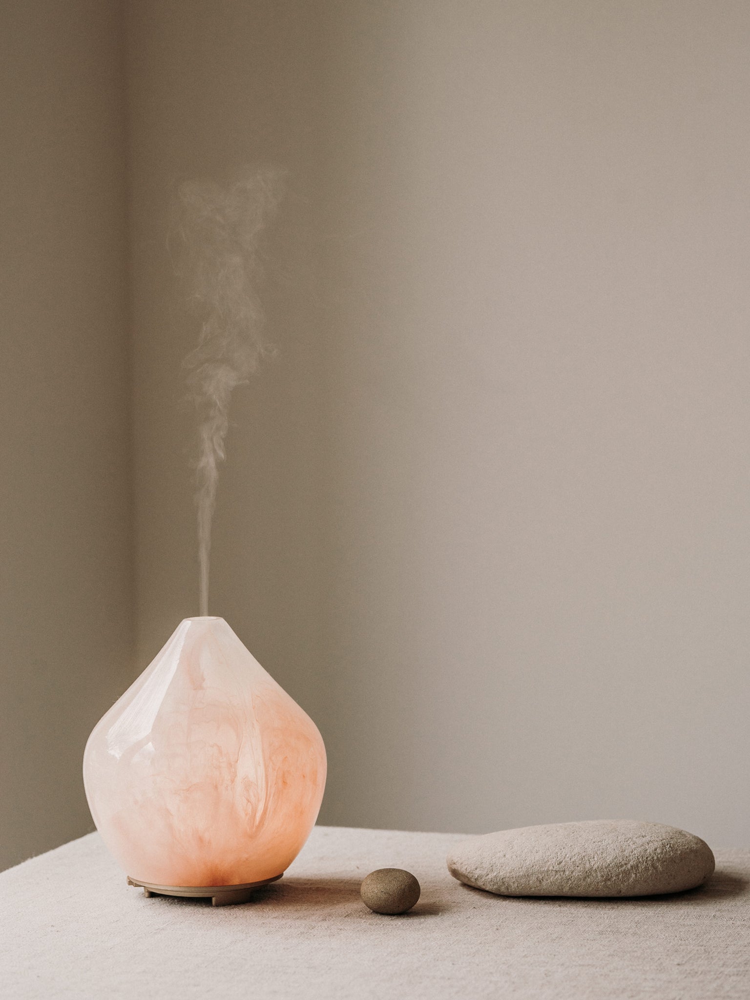 Made By Zen Gem Aroma Diffuser - Premium Essential Oil Diffuser for Home, Office & Yoga Studio - Ultrasonic Humidifier with 7 Color LED Lights for Aromatherapy & Relaxation