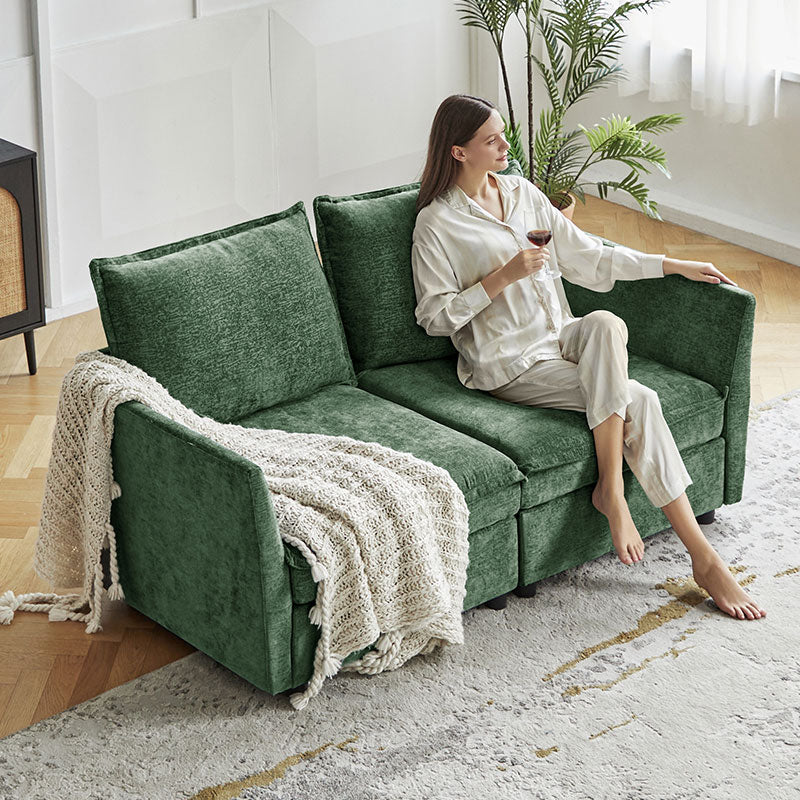 Harmetrix Oversized Soft Sectional Couch with Storage | Modern L-Shaped Sofa Bed with Hidden Compartment | Perfect for Living Room, Family Room & Small Spaces