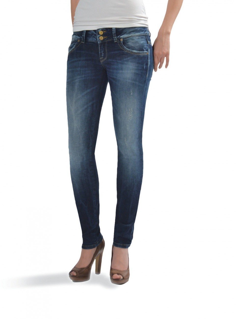 LTB Women's Molly Jeans - High Waist Skinny Denim Pants for Casual Wear & Everyday Outfits