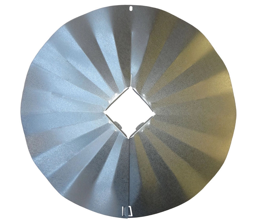 Galvanized 4x4 Disk Squirrel Baffle - Durable & Affordable Squirrel Deterrent for Bird Feeders - Perfect for Backyard, Garden, and Outdoor Wildlife Protection