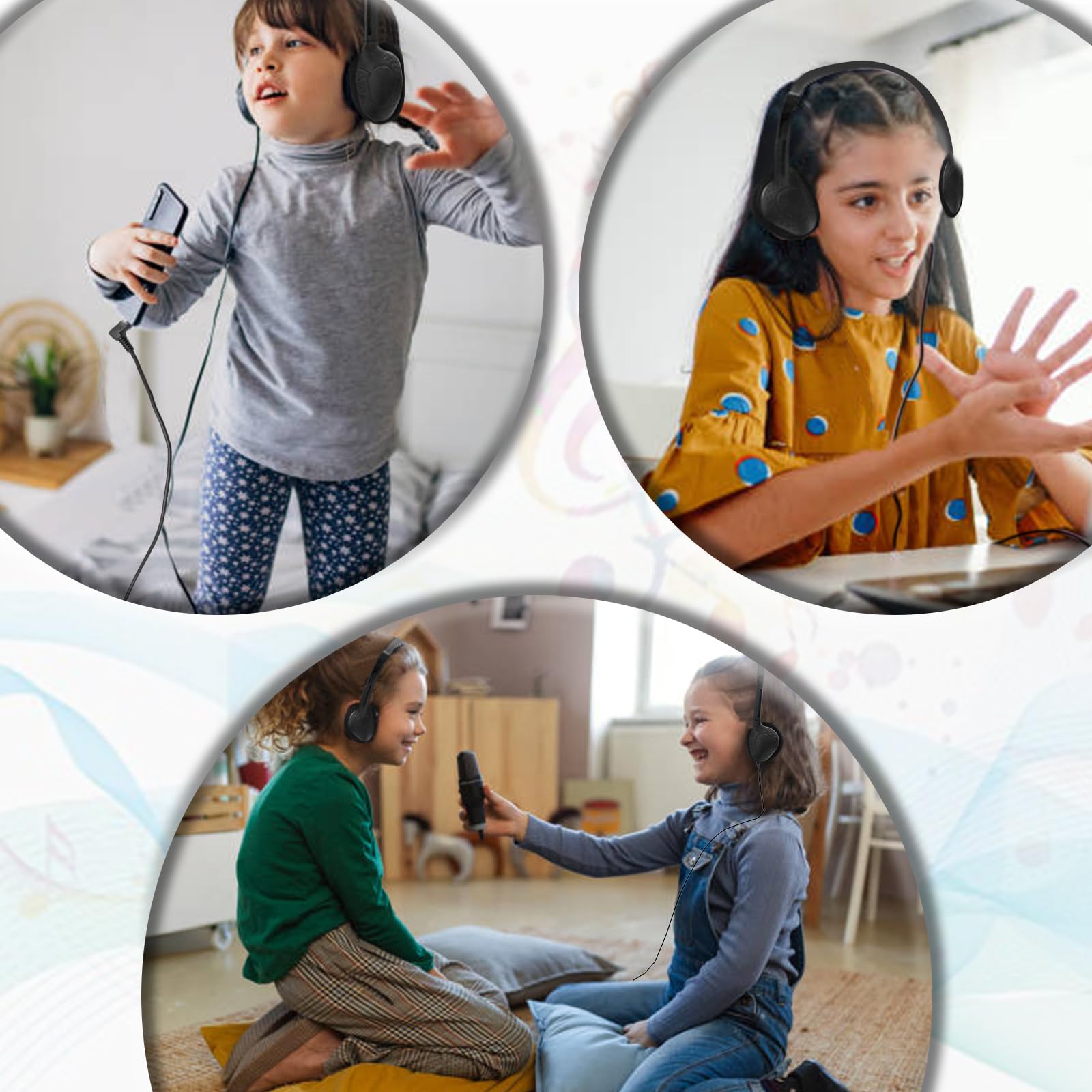 62 Pcs Bulk Classroom Headphones - Adjustable Wired Headband Earphones for Kids & Teens - Perfect for School, Library, and Online Learning