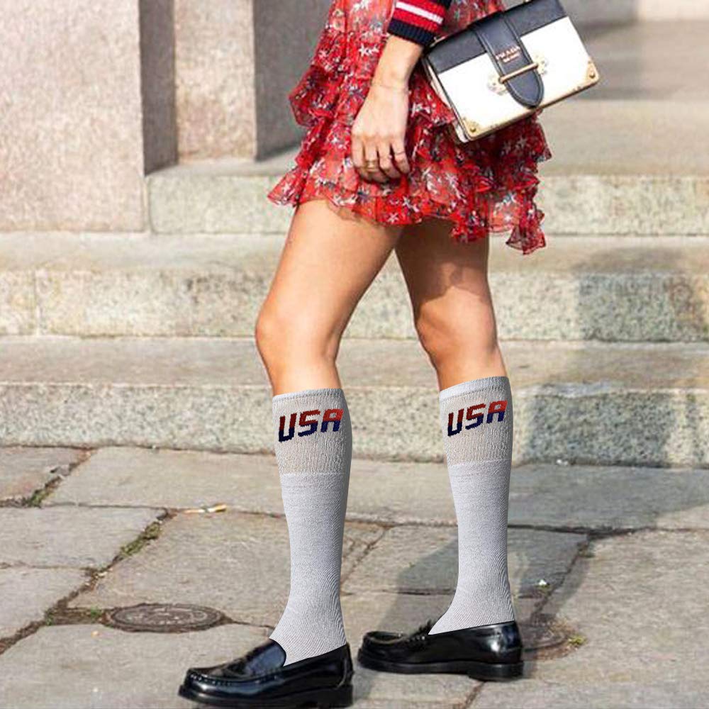 Yacht & Smith USA Pride Wholesale Cotton Socks for Men, Women & Kids - Patriotic American Flag Themed Crew Socks | Perfect for 4th of July, Memorial Day & Everyday Wear