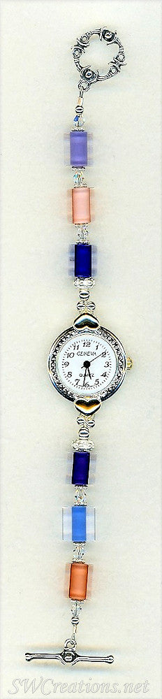 Bali Beaded Crystal Cane Watch for Women - Stylish Bohemian Accessory for Beach, Festival, and Everyday Wear