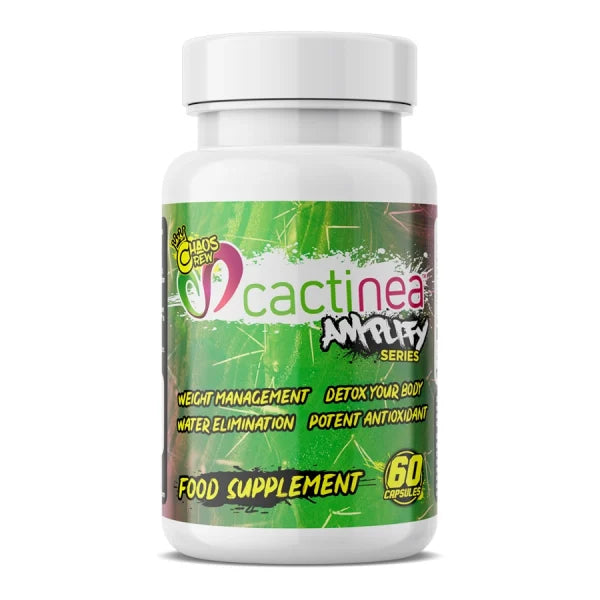 Chaos Crew Amplify Series: Cactinea 71g Unflavored Pre-Workout Supplement for Energy & Focus - Boost Performance for Gym, Running & Fitness Training