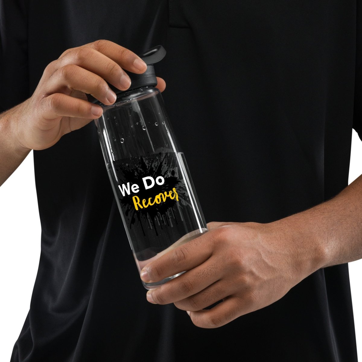 Eco-Friendly Sports Water Bottle - BPA Free, Leak Proof, Reusable for Gym, Hiking & Outdoor Activities | We Do Recover Brand