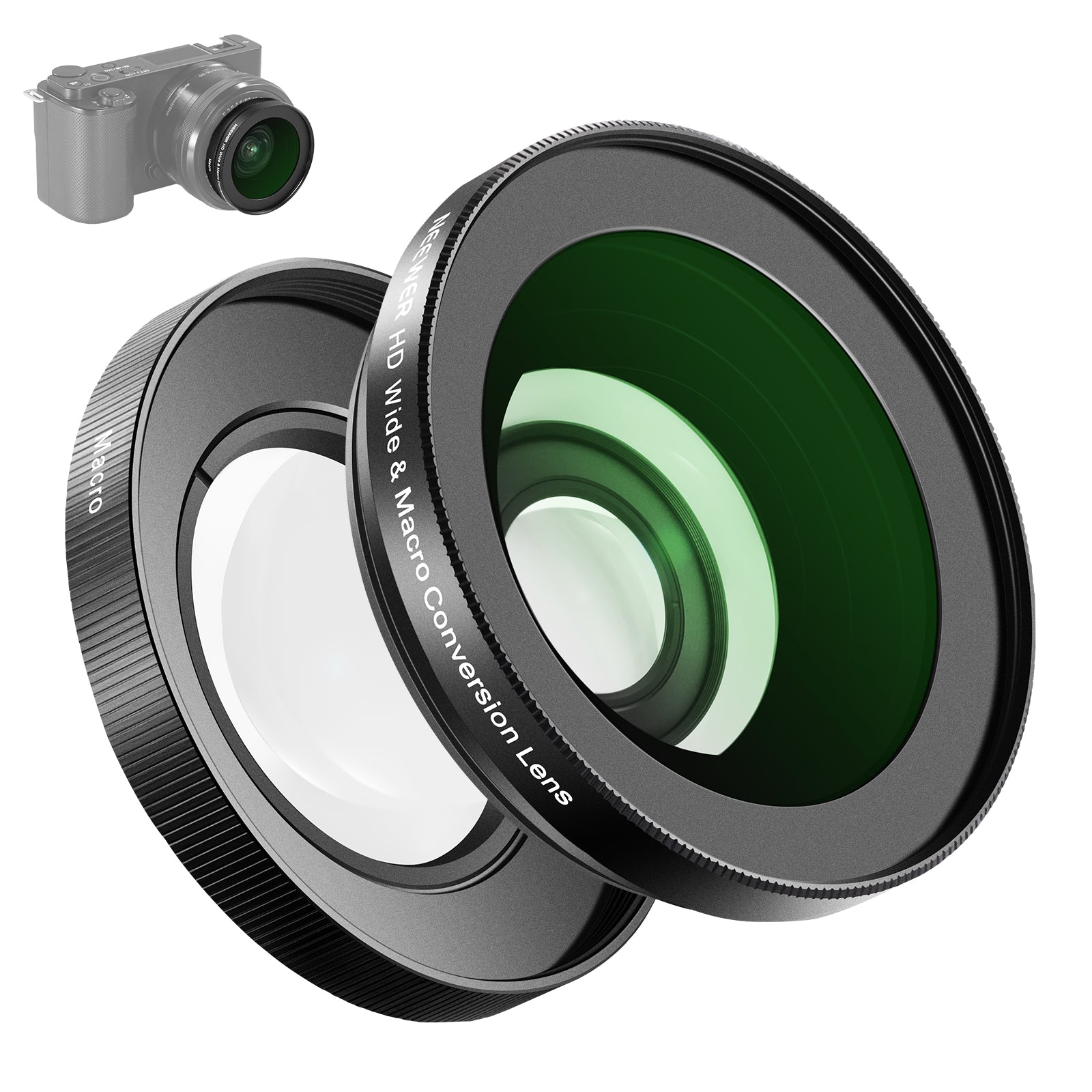 NEEWER LS 30 40.5mm HD Wide Angle Lens for Sony ZV-1F & ZV-E10 Cameras - Perfect for Vlogging, Travel Photography, and YouTube Content Creation