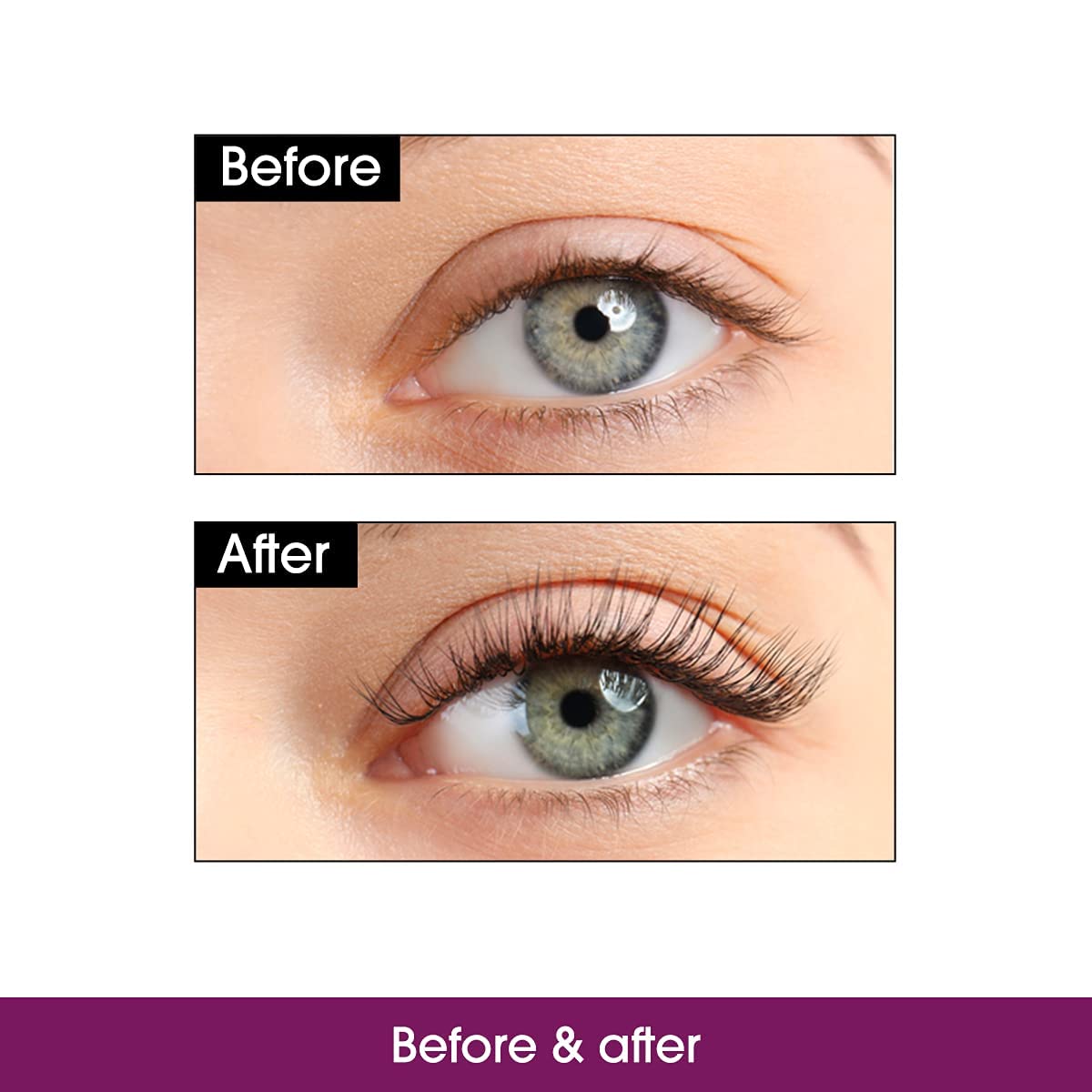 **Waterproof Volumizing Black Mascara with Soft Brush - Smudge Proof & Long Lasting Liquid Eyelash Mascara + Black Eyeliner Pen - Perfect for Daytime, Nighttime & Special Occasion Makeup**