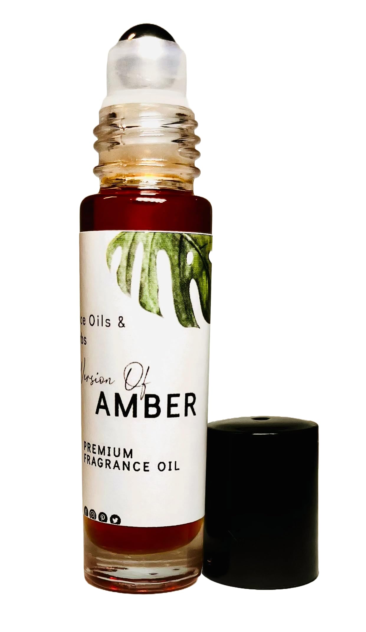 Amber Perfume Oil Roll-On 10ml - Spicy Patchouli & Vanilla Scent, Long Lasting, Alcohol-Free, Cruelty-Free - Perfect for Daily Wear, Date Nights & Gift Giving