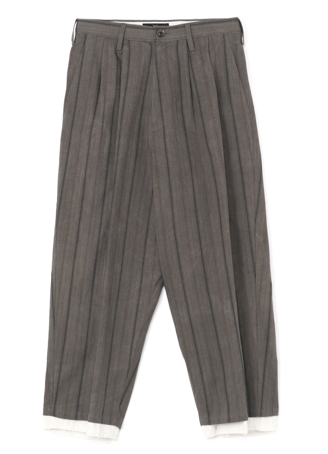 Stylish Cotton Stripe Ink Dyed Double Tuck Tapered Pants for Men & Women - Comfortable Slim Fit Casual Trousers for Office, Travel & Everyday Wear