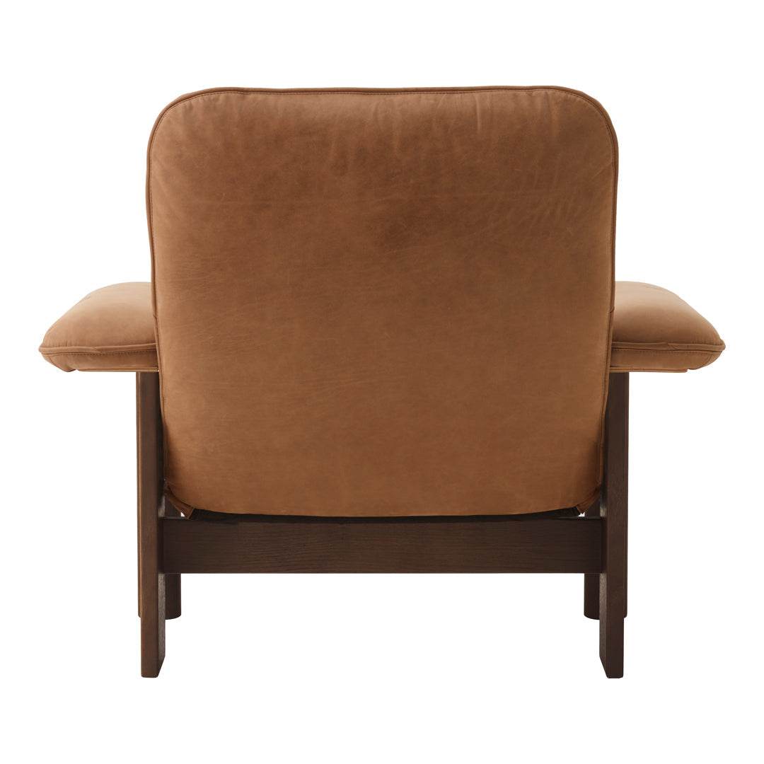 Brasilia Lounge Chair - Mid Century Modern Accent Chair for Living Room, Bedroom & Office - Comfortable Upholstered Armchair with Wooden Legs - Perfect for Relaxing, Reading & Decor