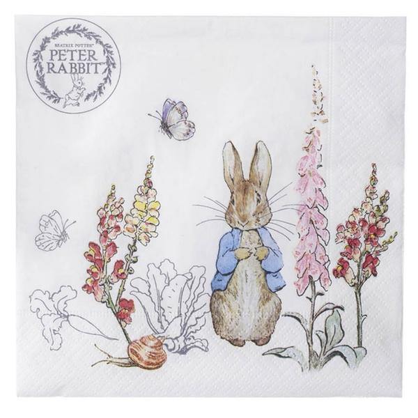 Beatrix Potter Peter Rabbit Classic Paper Napkins - Perfect for Baby Showers, Birthday Parties & Easter Celebrations