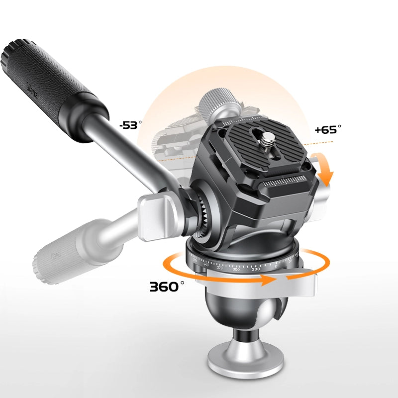 Ulanzi EH09 Inverted Ball Head Tripod Mount - 360° Rotation for DSLR, Mirrorless Cameras - Perfect for Vlogging, Photography & Travel