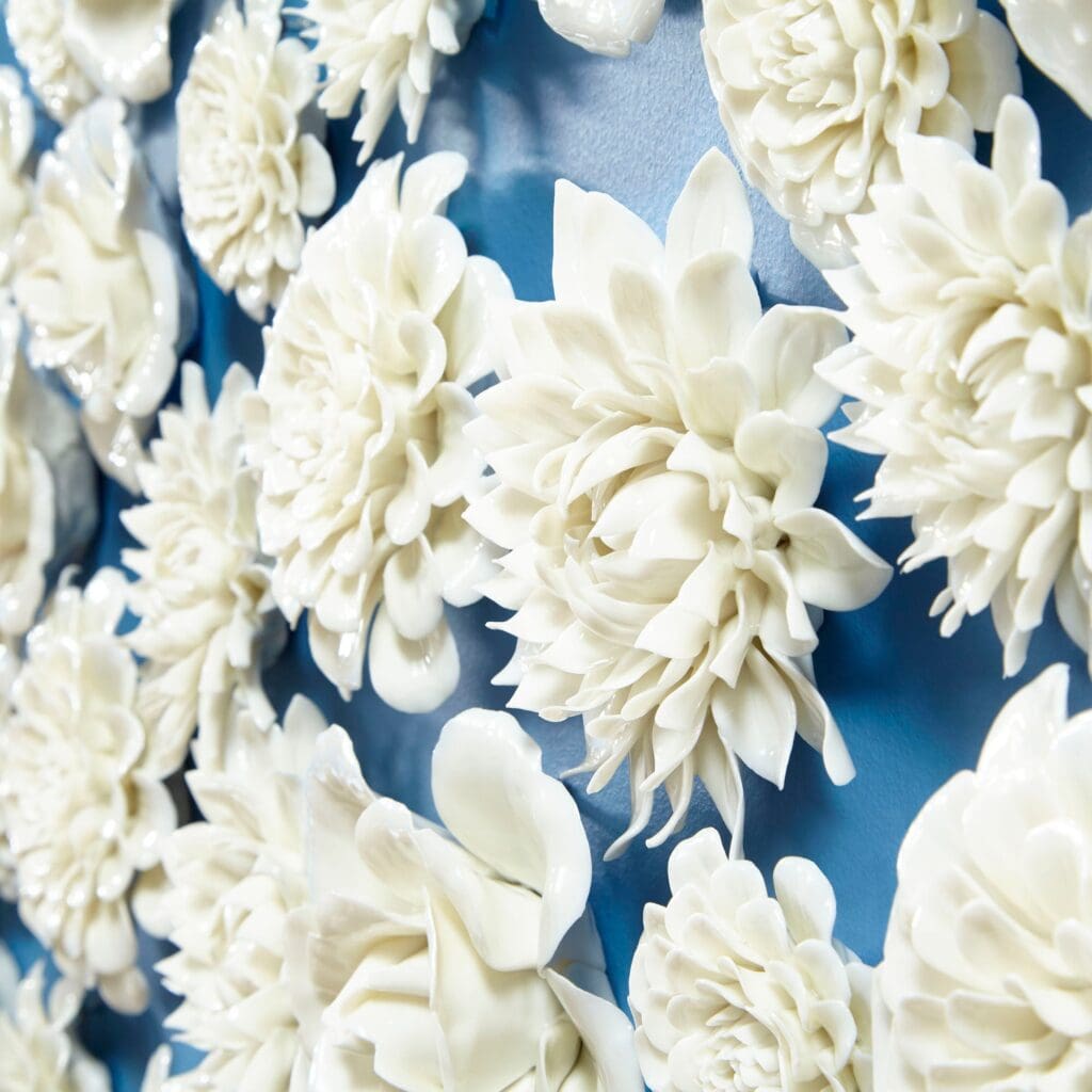 Cyan Design 09113 Blossoming Spring Wall Decor - Off White Glaze Medium Size | Floral Home Decor for Living Room, Bedroom & Office