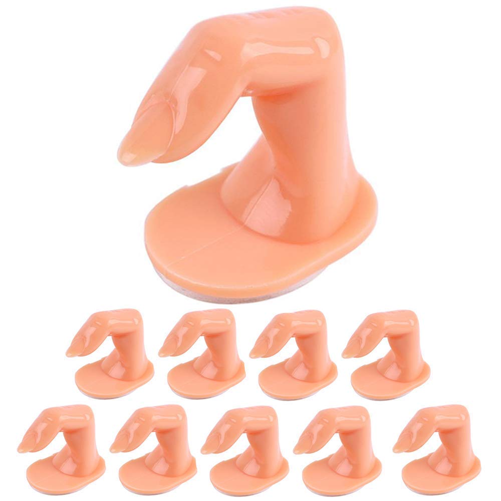 NAILWIND Nail Art Practice Finger Set - 10-Piece Nail Training Fingers Without Nails for Beginners | Nail Decoration Display & Training Tools | Perfect for Salon Practice, DIY Nail Art & Professional Skill Development